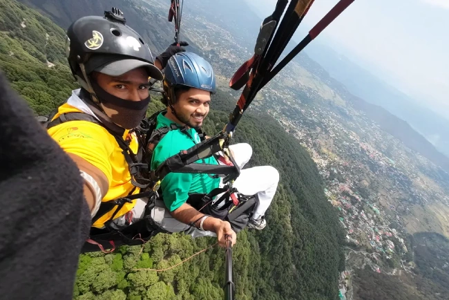 Tandem Paragliding in Bir Billing 1 Paragliding Experience with pahariflyer in bir billing