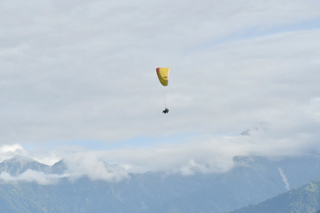 Cross Country Tandem Paragliding in Bir Billing 5 cross country flying in bir billing