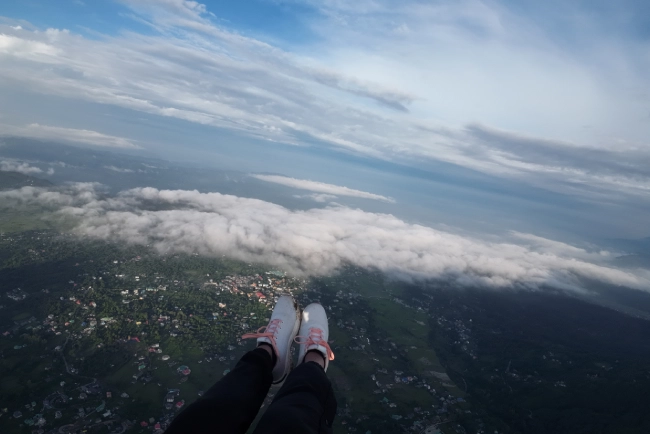 Cross Country Tandem Paragliding in Bir Billing 2 cross country paragliding in bir billing