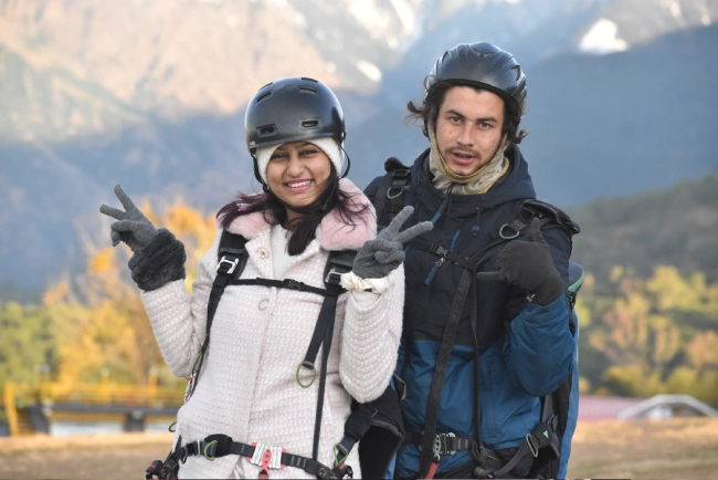 Cross Country Tandem Paragliding in Bir Billing 1 cross country tandem paragliding